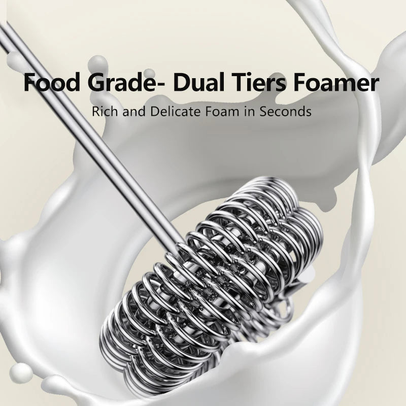 MINl Mik Frother USB Rechargeable 3 Speeds Foam Maker Coffee Whisk Mixer Electric Handle Blender Egg Beater Hot Cooking Tools