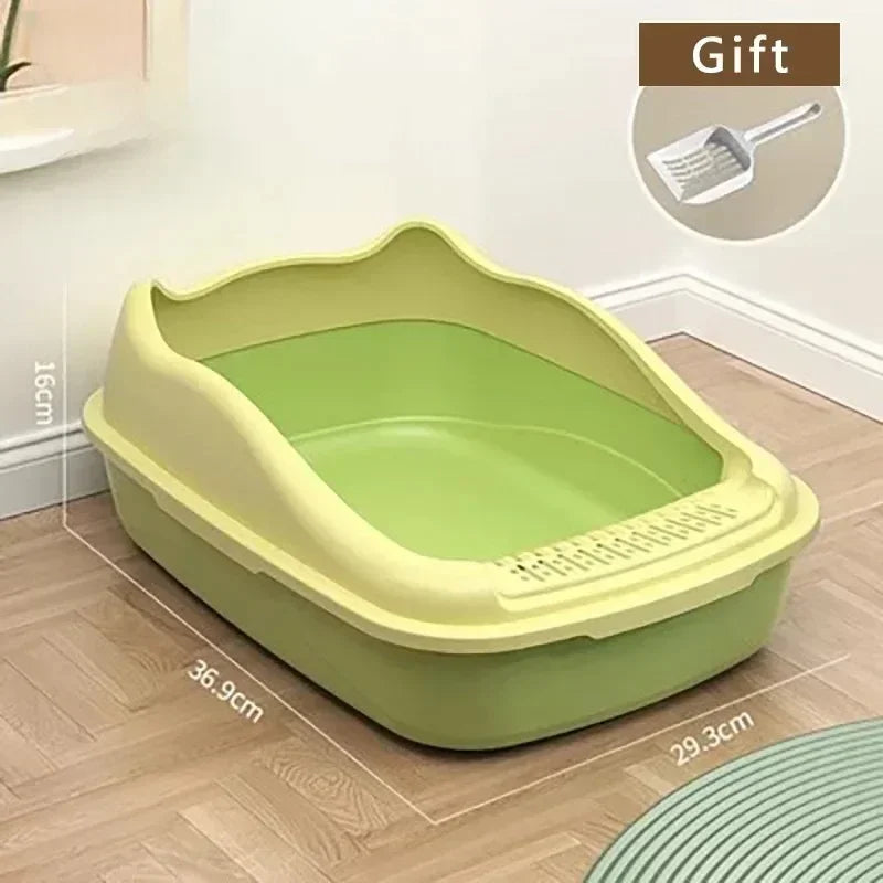 Cat Litter Box Small Size Pet Sandbox Anti-Splash Toilet
