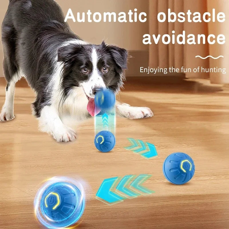 Smart Dog Toy Ball Electronic Interactive Moving Ball USB Bouncing Pet Toy for Puppies and Cats