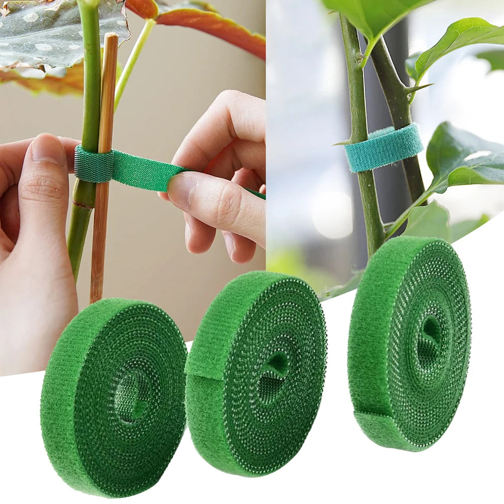 3 Rolls Green Garden Twine Plant Ties Nylon Support Wrap