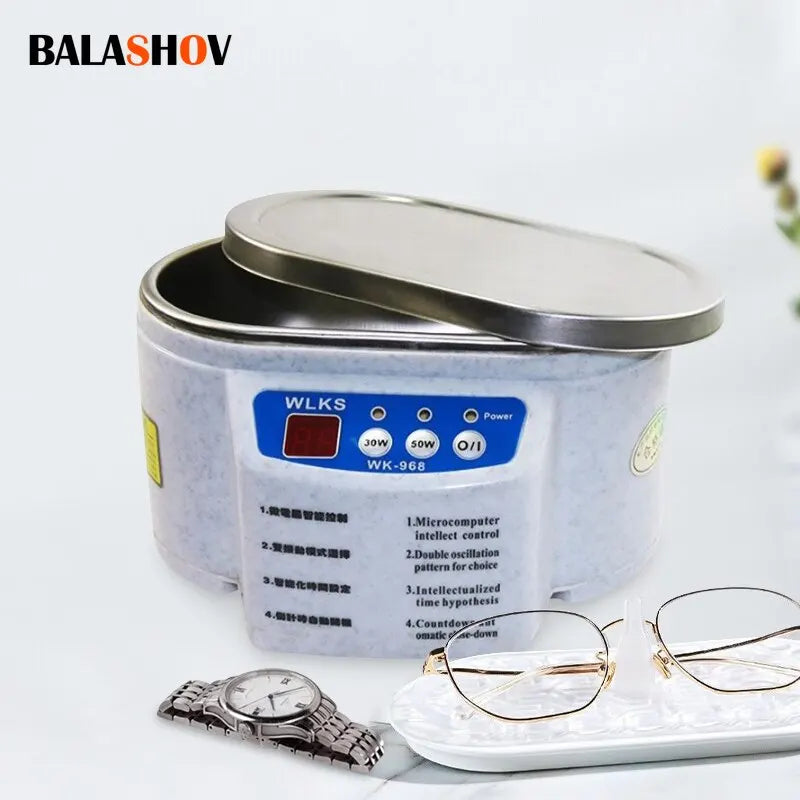 30/50W Digital Ultrasonic Cleaner Bath for Jewelry Glasses Circuit Boards