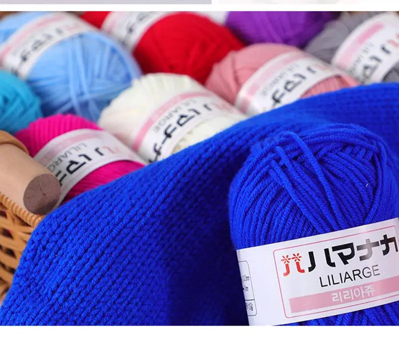 DIY Baby Milk Soft Cotton Knitting Yarn for Sweaters