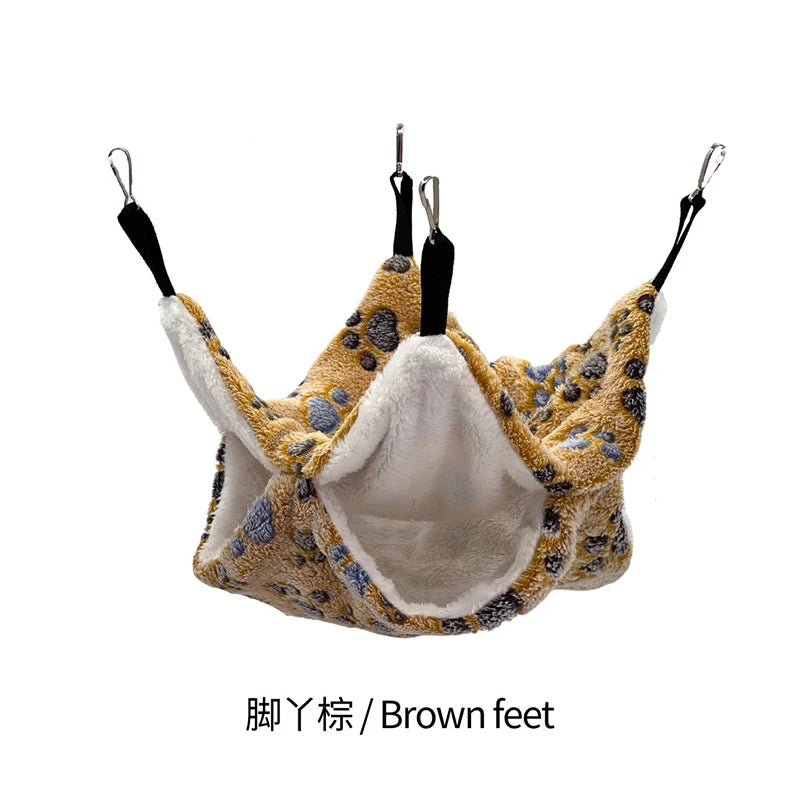 Hamster Hammock Rodent Hamster Bed Rats Accessories for Rat Hammock for Rats Hammock for Rodents Guinea Pig House CXW04