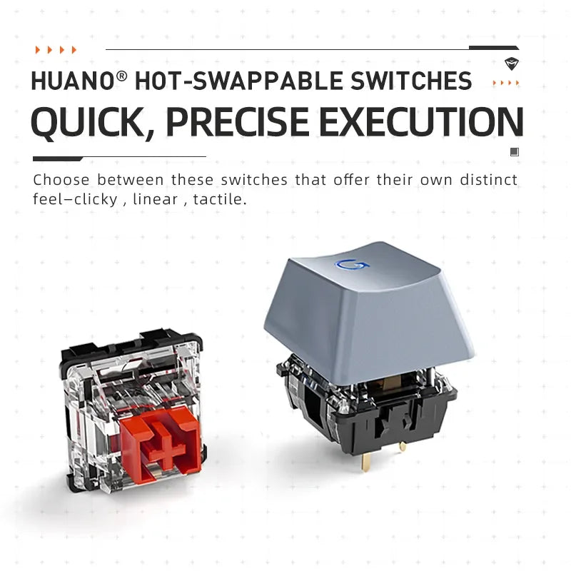 Teclado mecánico Machenike K500A-B84 con 75 % de TKL, intercambiable en caliente, con cable, retroiluminación de 6 colores, 84 teclas para PC, portátiles y gamers