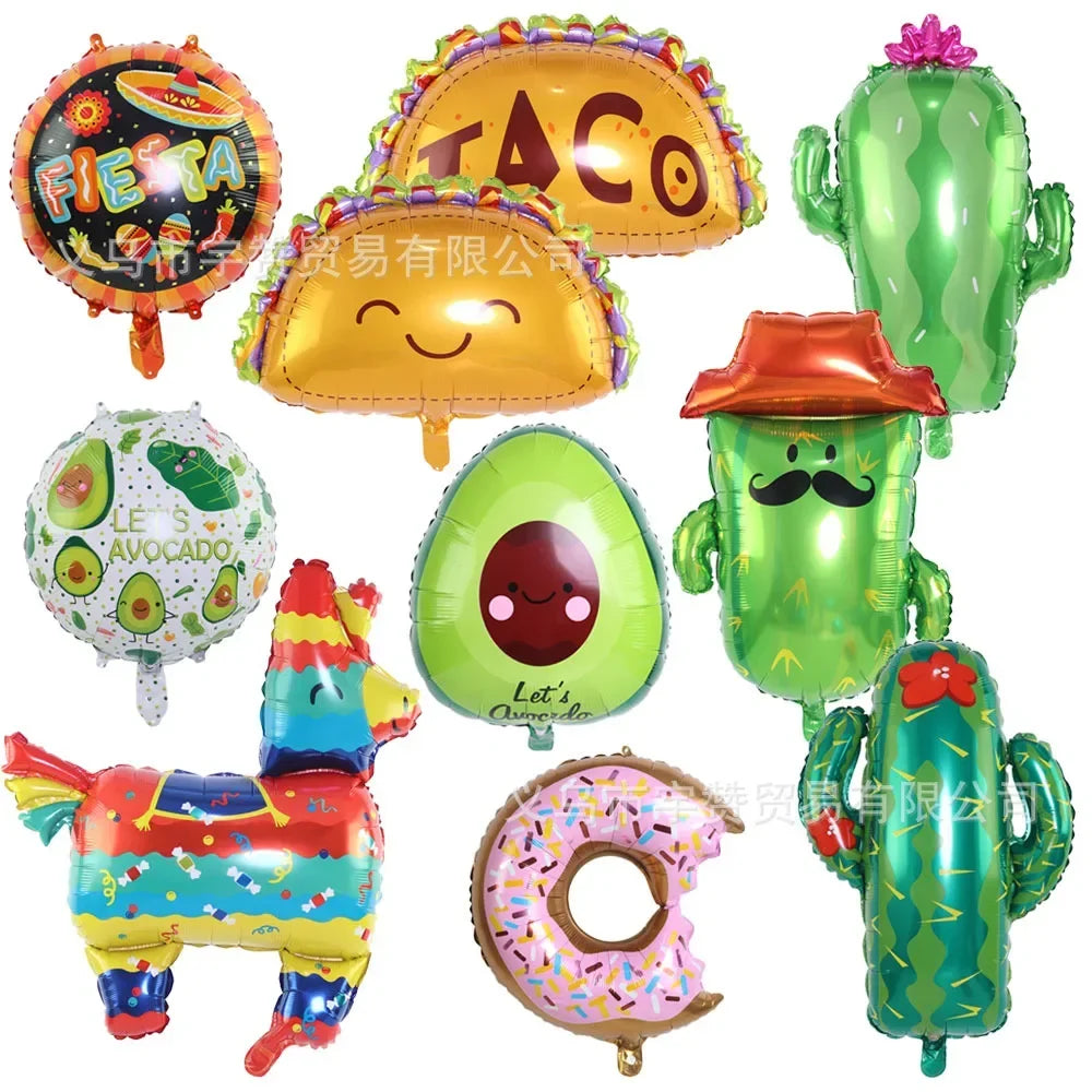 Festival Party Mexican Aluminum Balloons