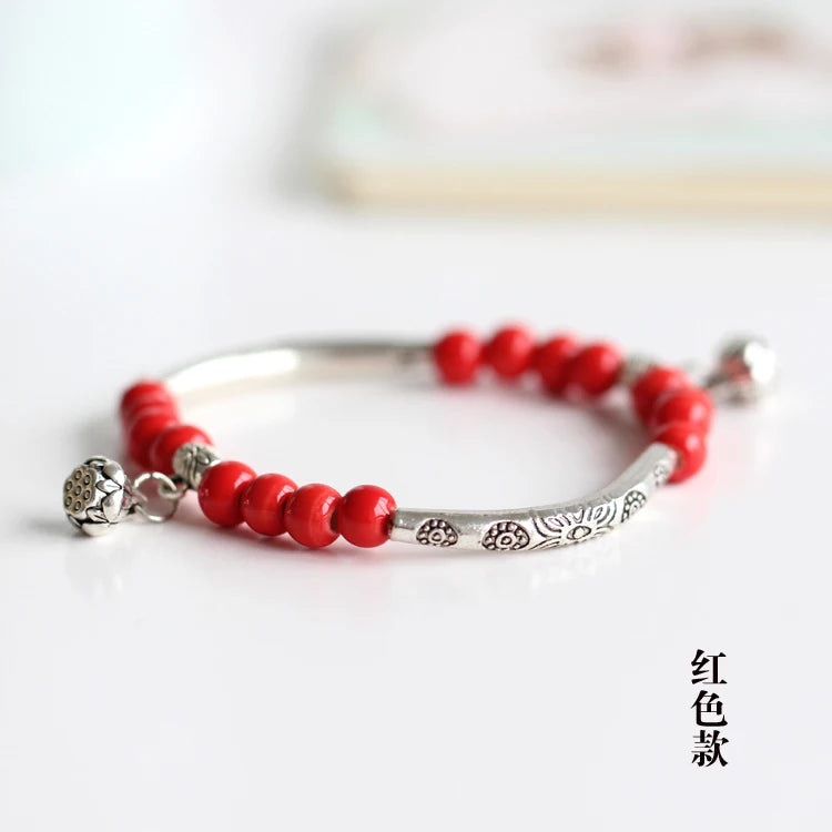 Women's Handmade Ceramic DIY Retro Bracelets Fashion Jewelry