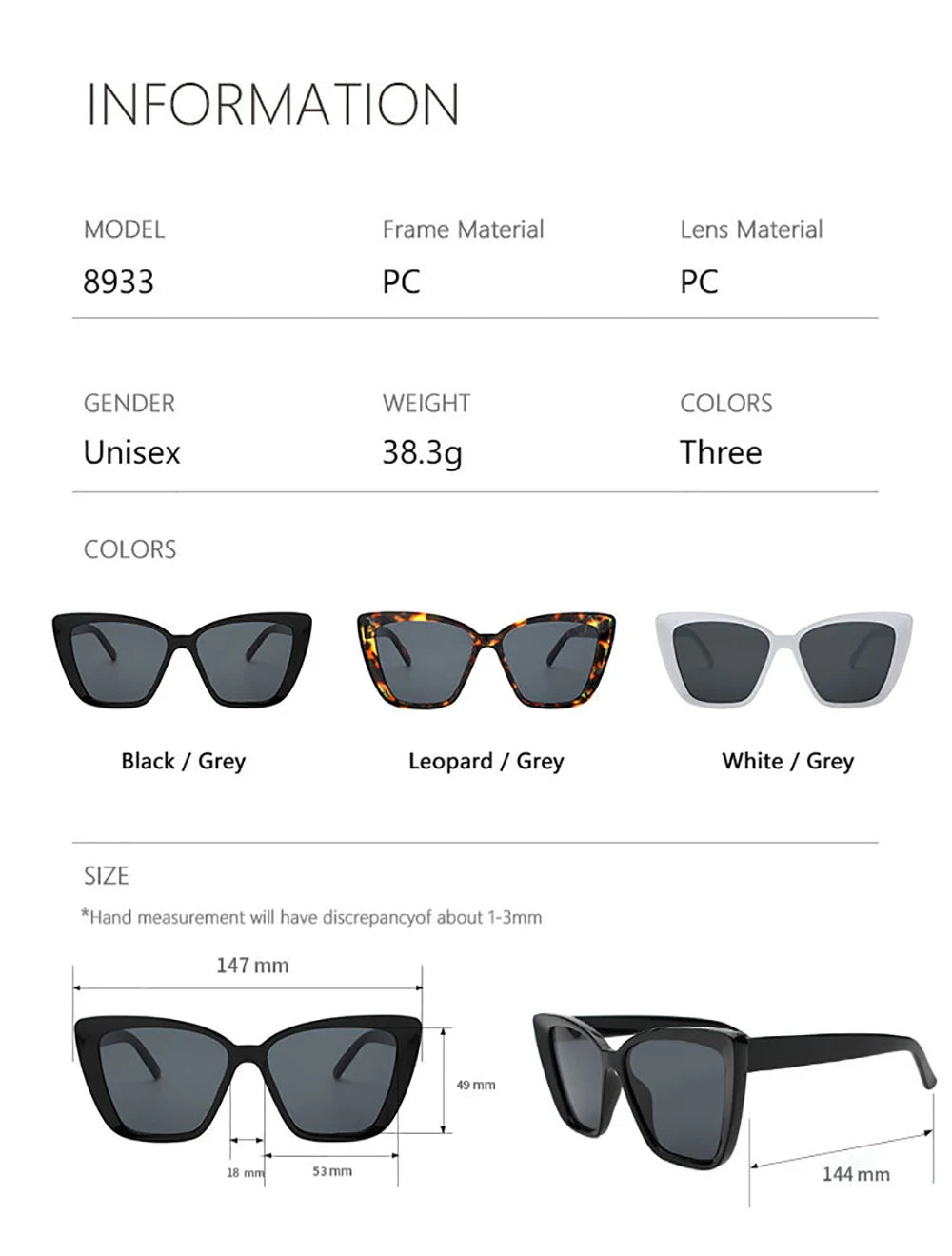 2024 New Fashion Cat Eye Sunglasses for Men and Women
