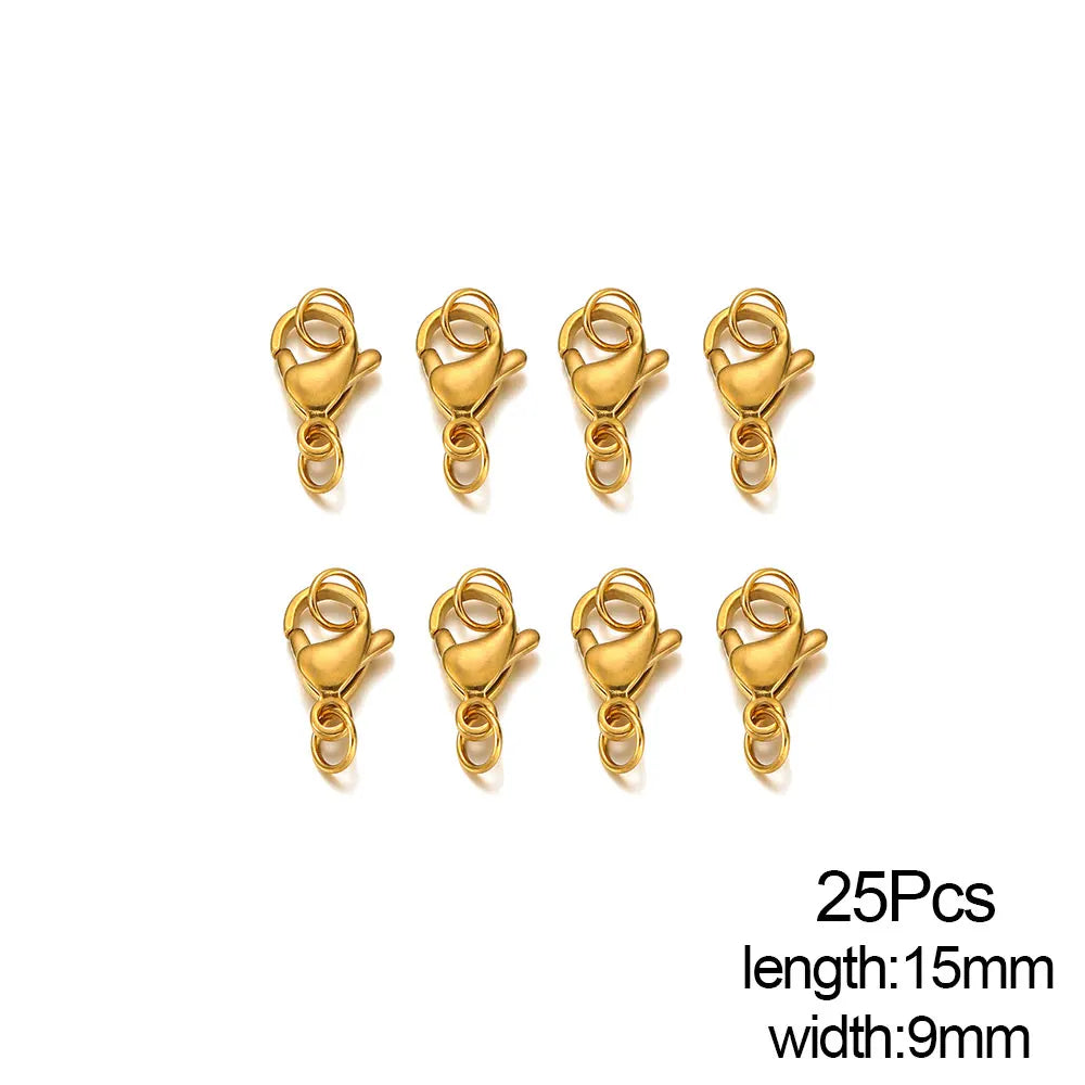 Stainless Steel Lobster Clasps Connector for DIY Jewelry Making