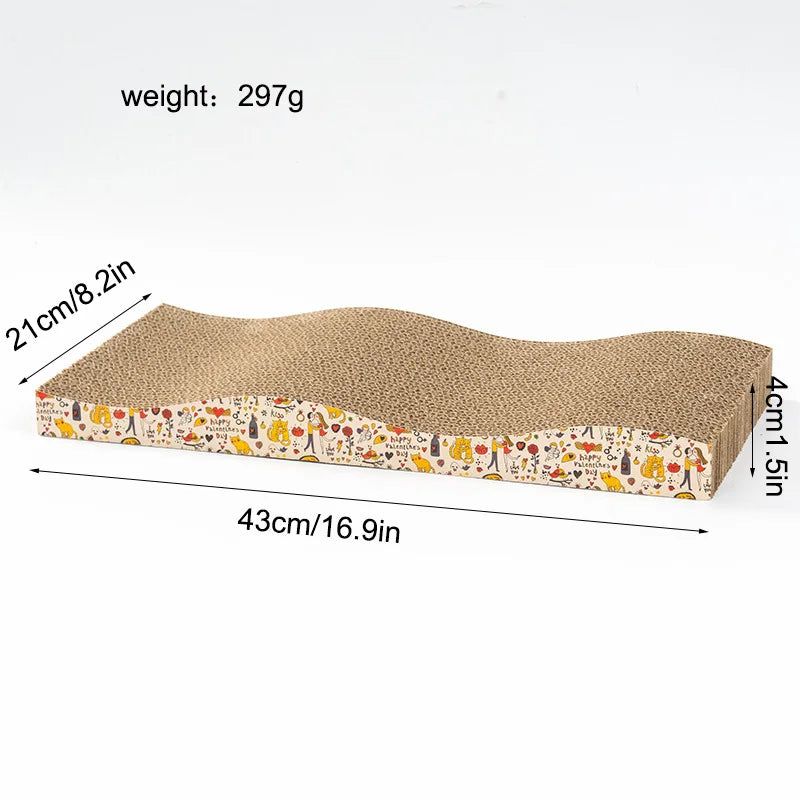 Cat Toys Pet Cat Scratching Board Corrugated Cardboard Pad Grinding Nails Interactive Protecting Furniture Cats Scratcher Toy