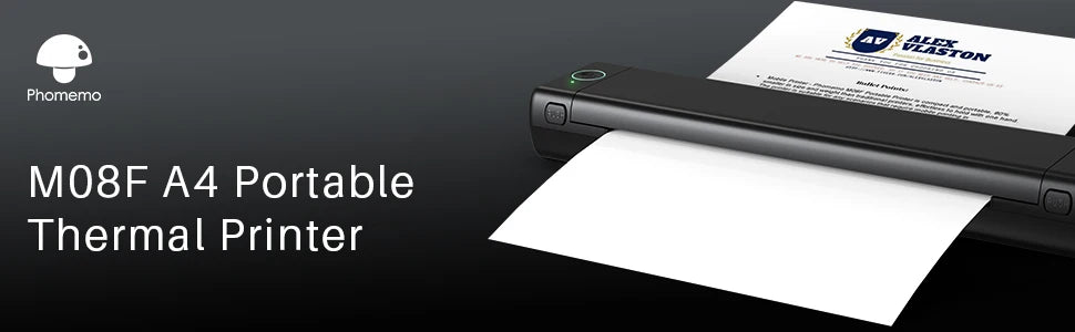 Phomemo M08F A4 Portable Thermal Printer for Travel & Office