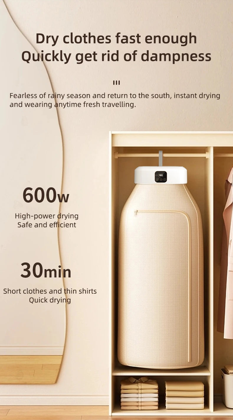 Multifunctional Portable Compact Foldable Electric Dryer Machine