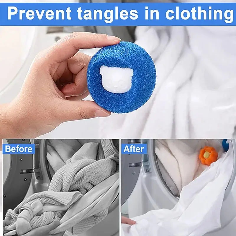 1-5pcs Pet Hair Remover Reusable Laundry Balls for Washing Machine