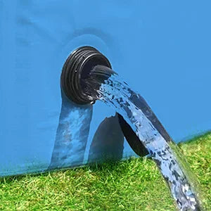 Foldable Dog Pool for Small Pets Quick Setup and Drain Hole Durable Waterproof PVC 32x8 Inches