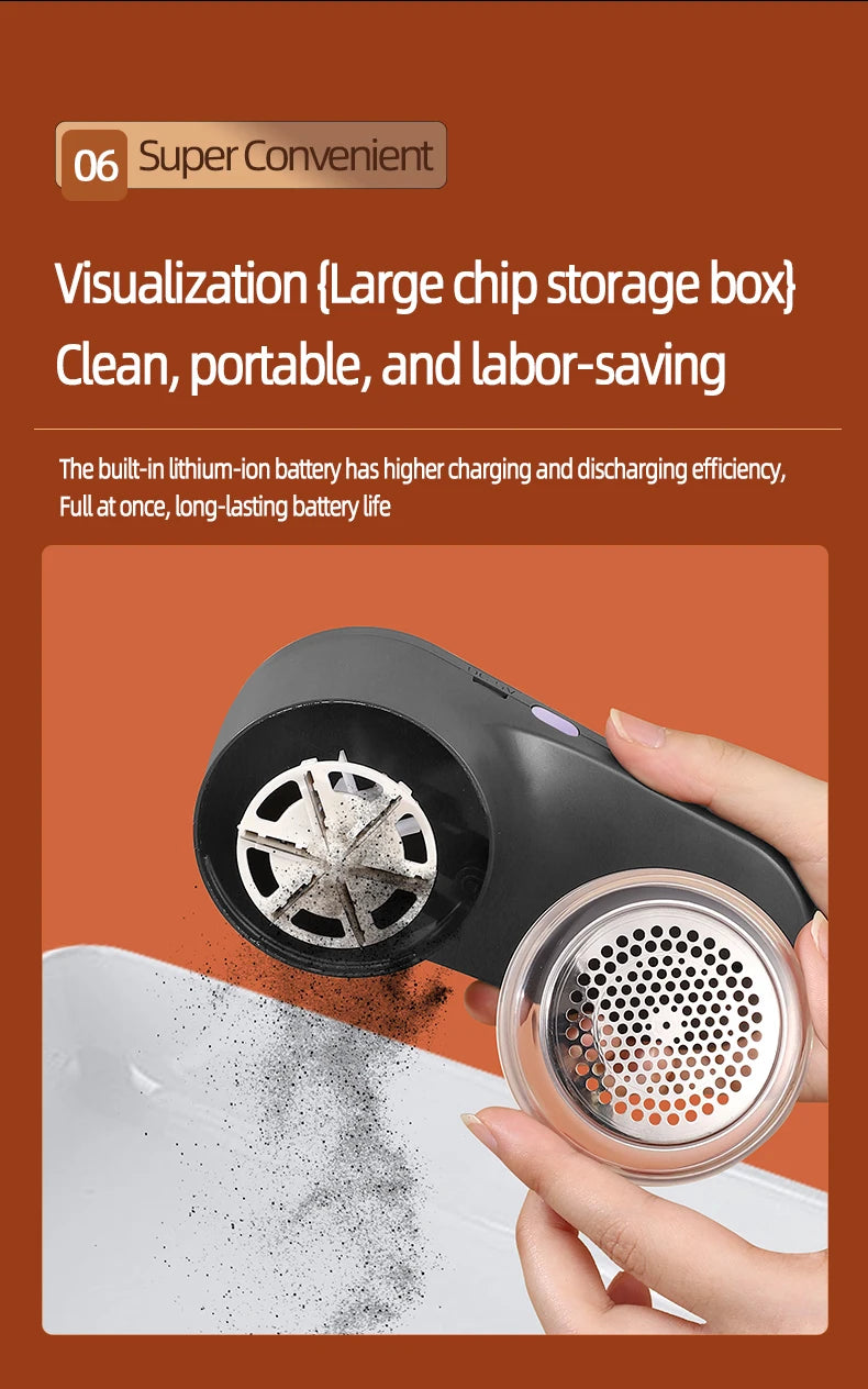 Lint Remover USB Charging Electric Pellet Machine High-Speed Portable Clothes Lint Trimmer