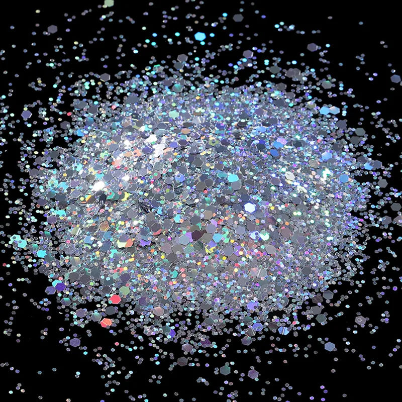 10g Holographic Hexagon Chunky Glitter for Epoxy Resin Art