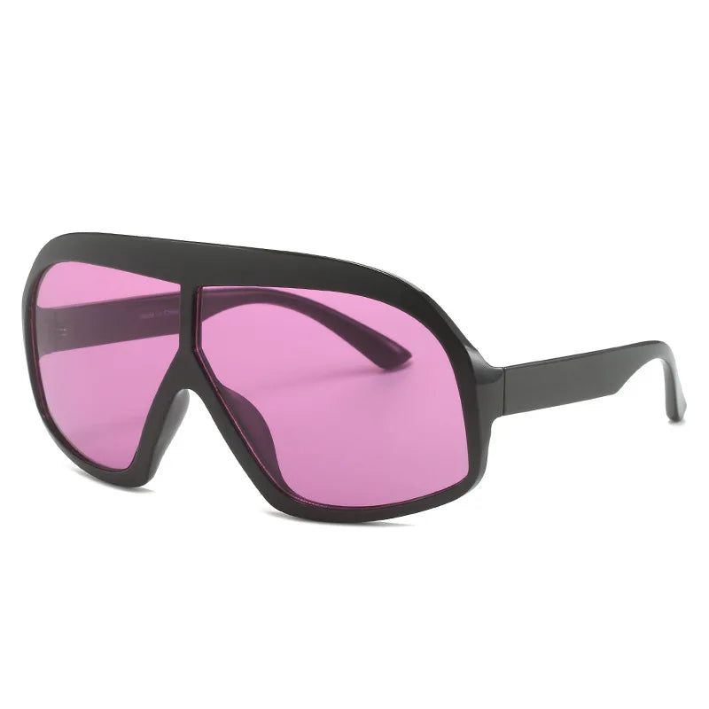 New Oversized One Piece Goggle Sunglasses UV Protection Fashion