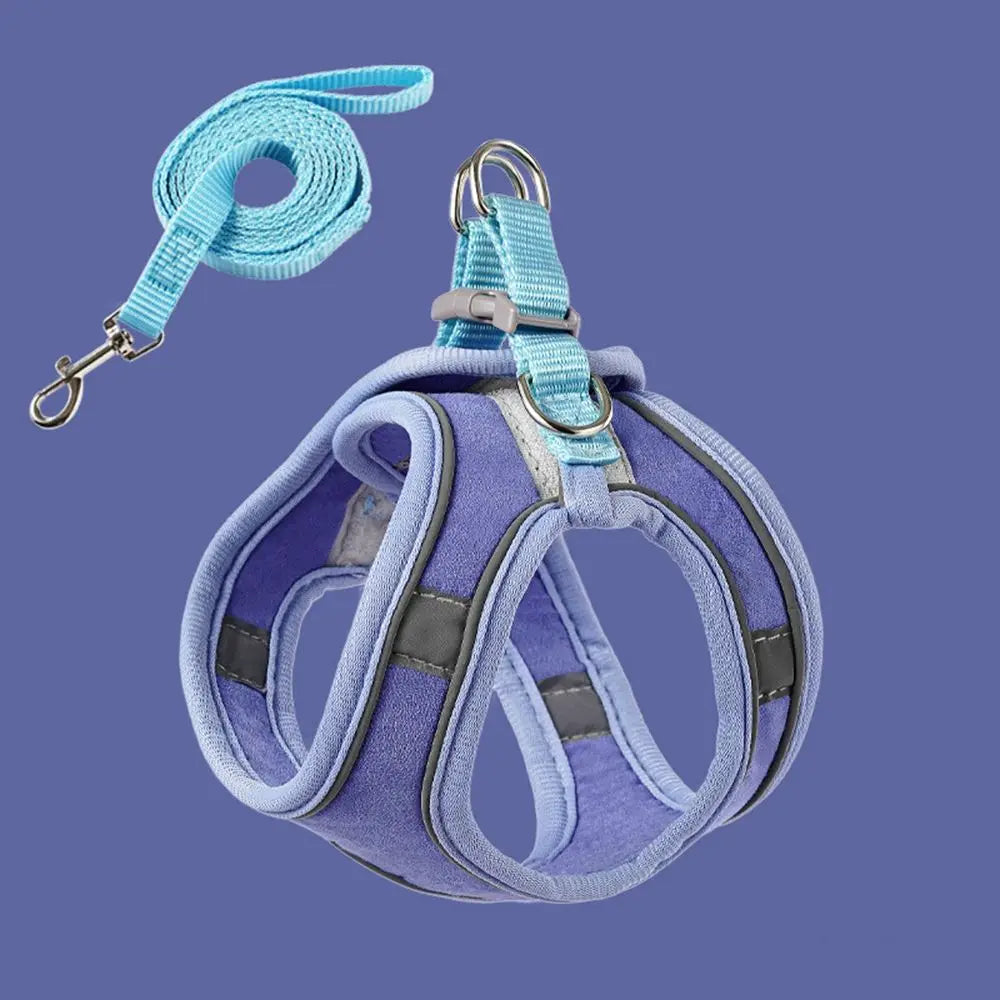 Anti-leak For Cat Puppy,Rabbit Soft Vest Harness Dog Leash Adjustable Cat Collar Cat Accessories Cat Harness Pets Vest