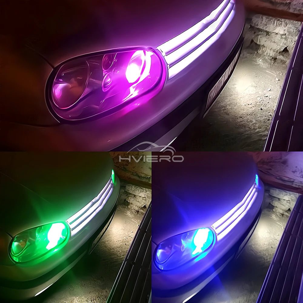 New T10 5050 6SMD DC 12V Waterproof RGB W5W Car Bulb