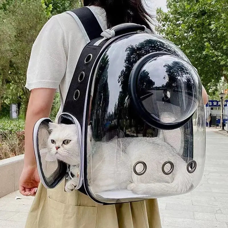 Breathable Transparent Pet Cat Carrying Bag Space Backpack