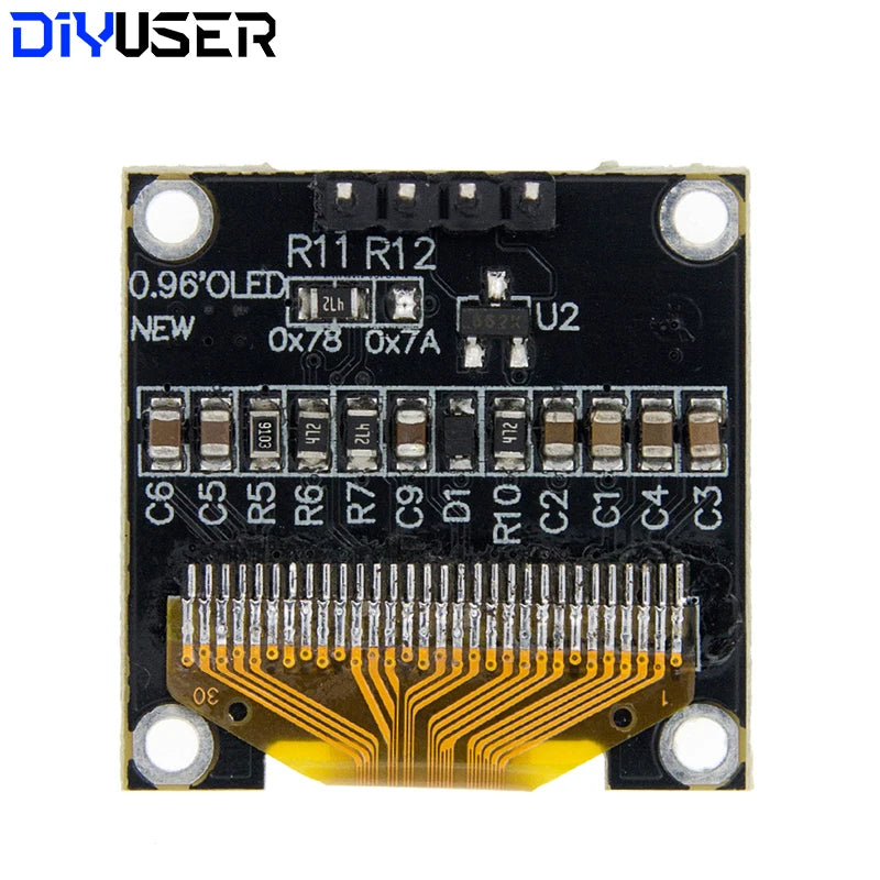 DIYUSER 0.96 Inch OLED SSD1306 128X64 IIC Display Module For Arduino