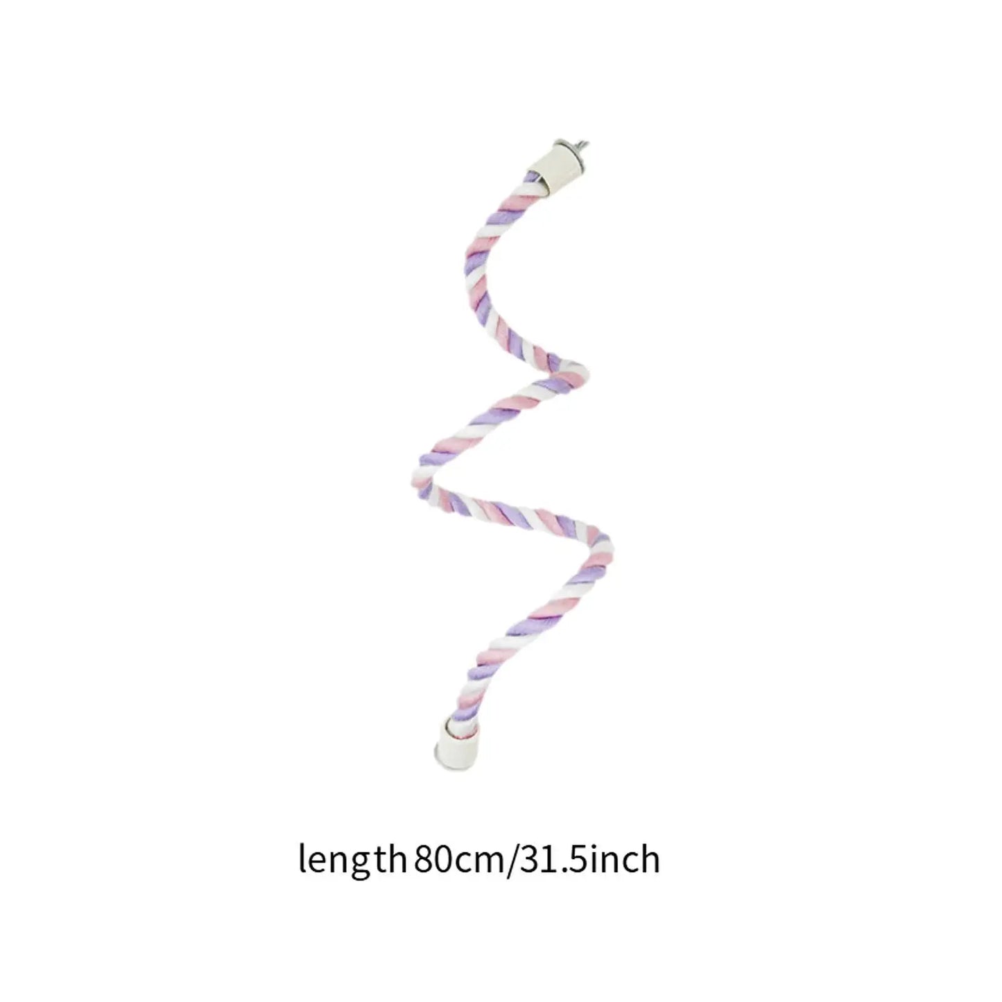 Rope Perch for Bird Cages Spiral Rope Perch Ladders Climbing Cage Stand Pole