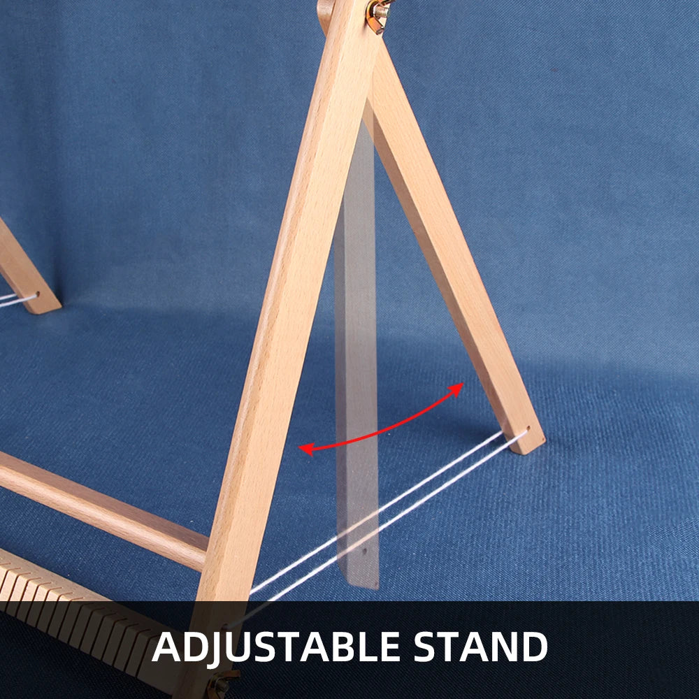 Wooden DIY Weaving and Knitting Loom Machine for Tapestries Tassels and Carpets