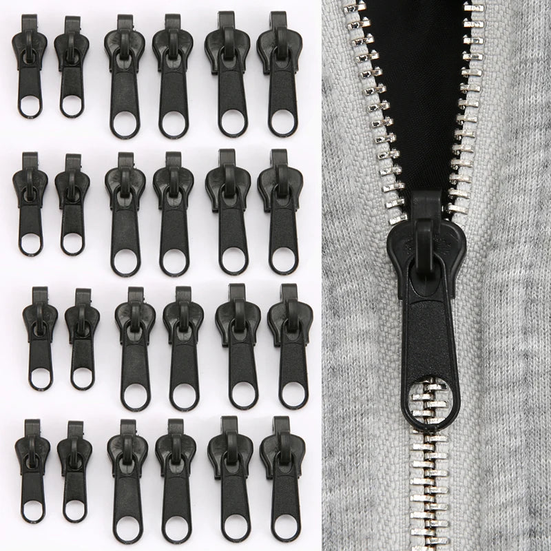 Universal Zipper Repair Kit Instant Fix Zipper Replacement 24/18/12/6Pcs