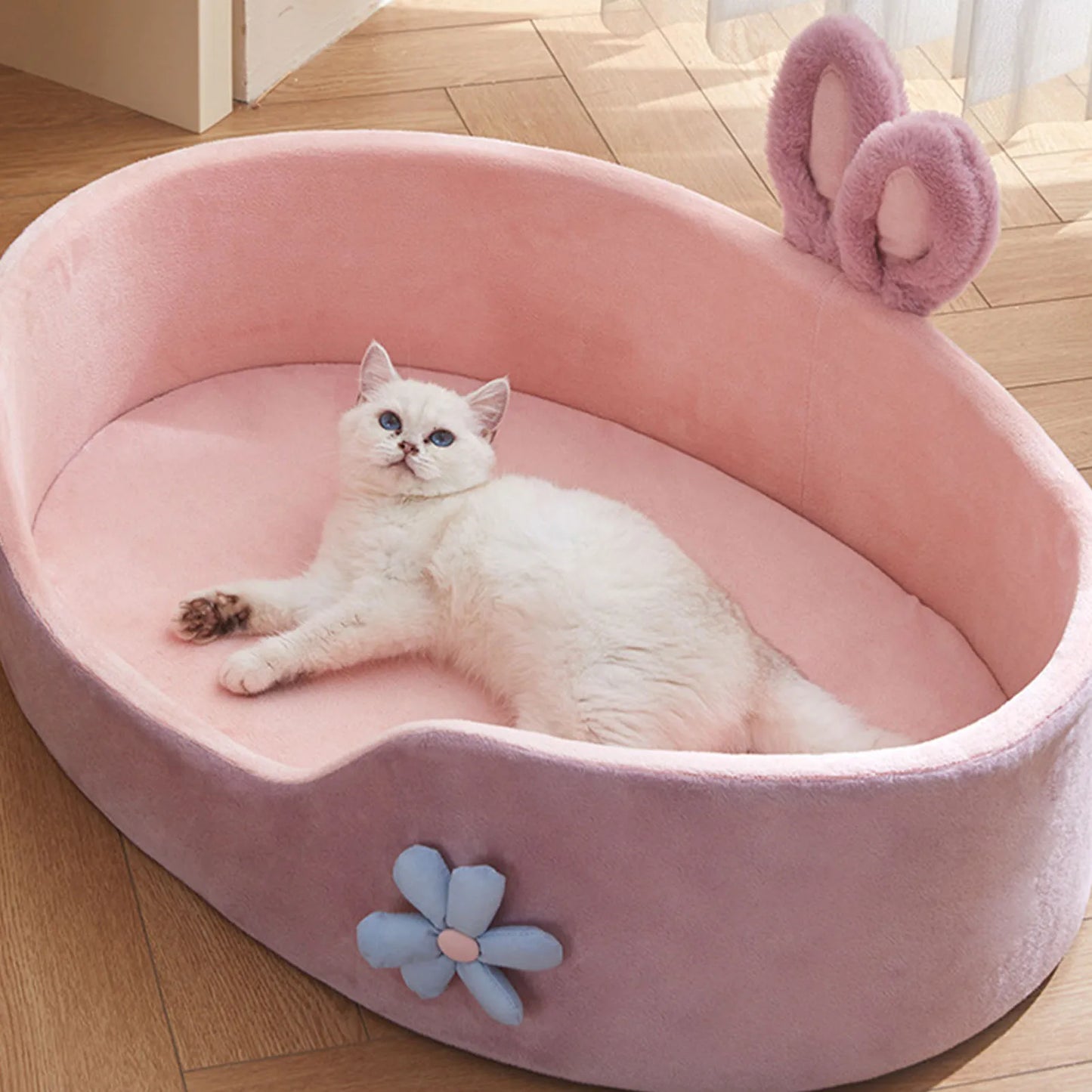 Detachable Washable Pet Bed for Dogs and Cats Soft Comfortable Warm Design All Season Use