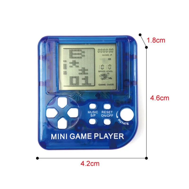 Pocket Mini Classic Game Machine Keychain 26 Games Handheld Retro Console Gift
