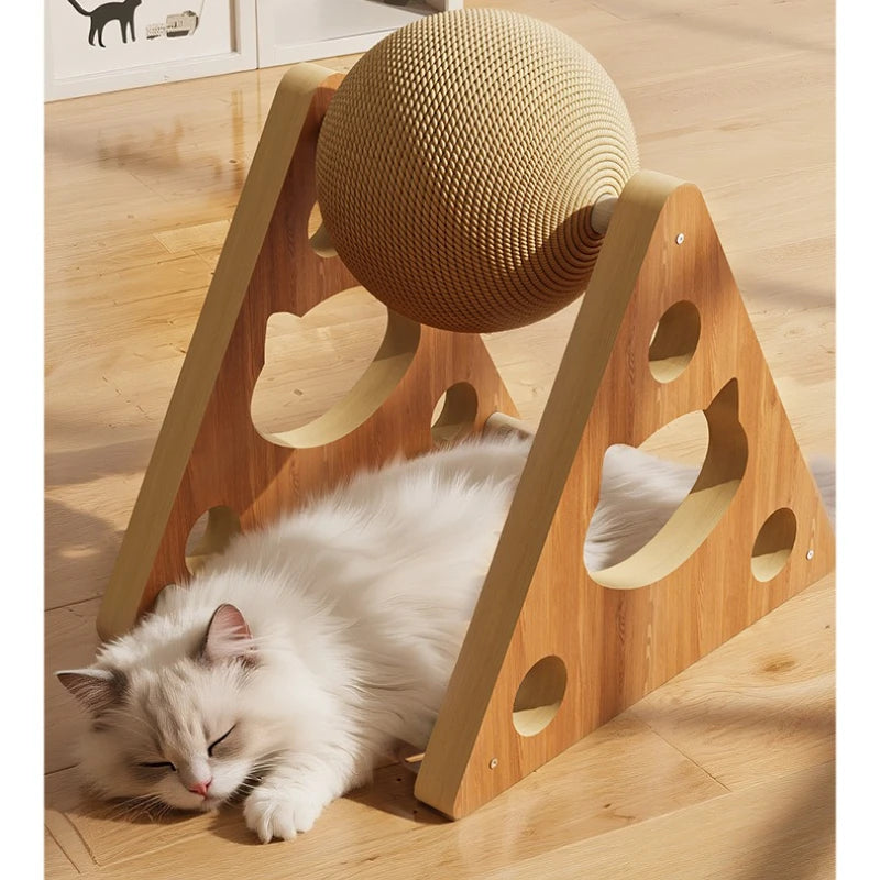 Cat Scratching Ball Toy Kitten Sisal Rope Ball Grinding Paws ToyDurableWear-resistant,no shedding chips Cats Scratcher pet