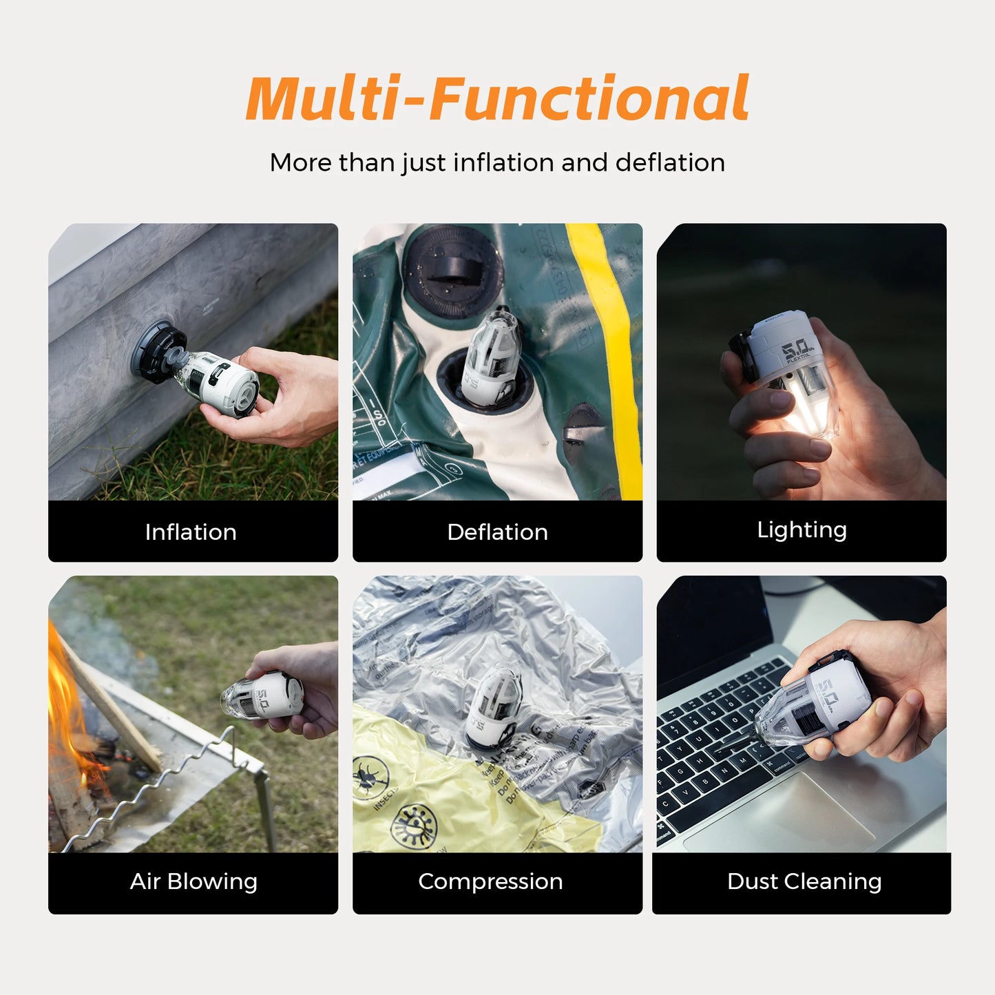 FLEXTAIL MAX PUMP 3 Electric Air Pump for Camping Gear