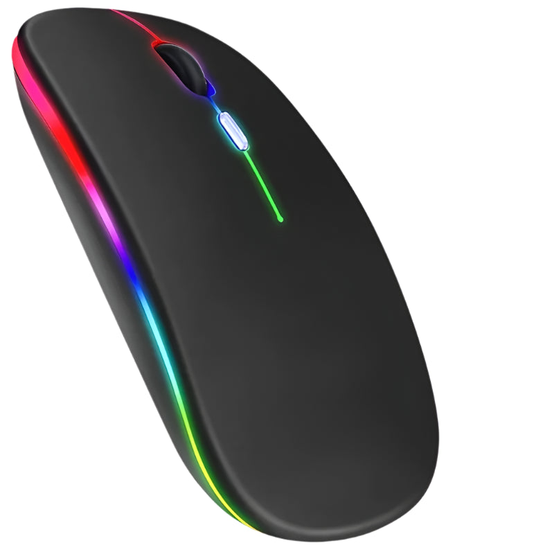 Wireless Mouse RGB Rechargeable Bluetooth Mice 3600DPI Ergonomic Gaming Mouse