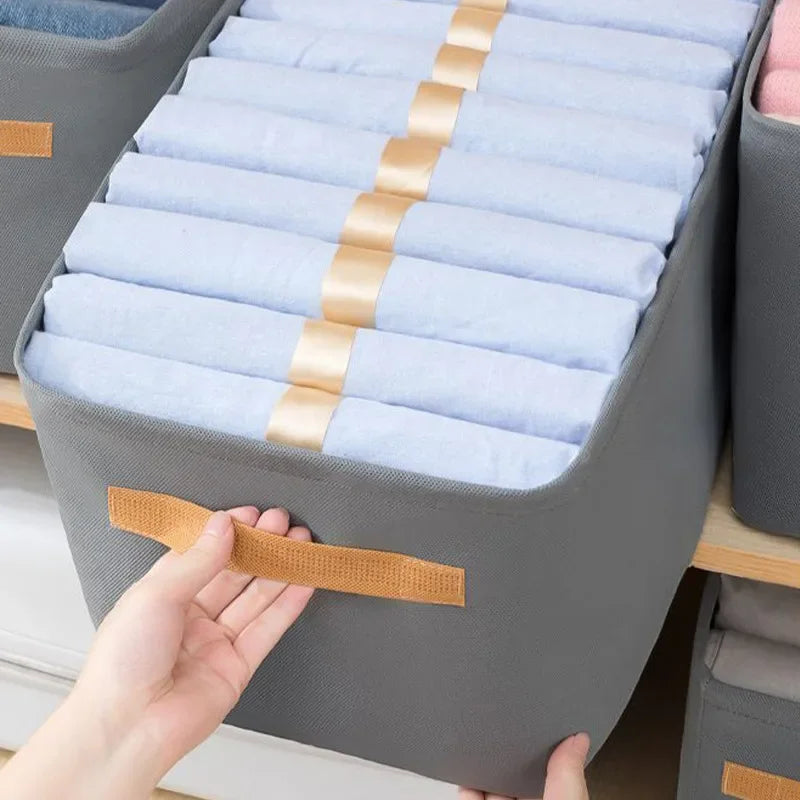 Thicken Clothes Organizer Jeans Storage Box for Wardrobe