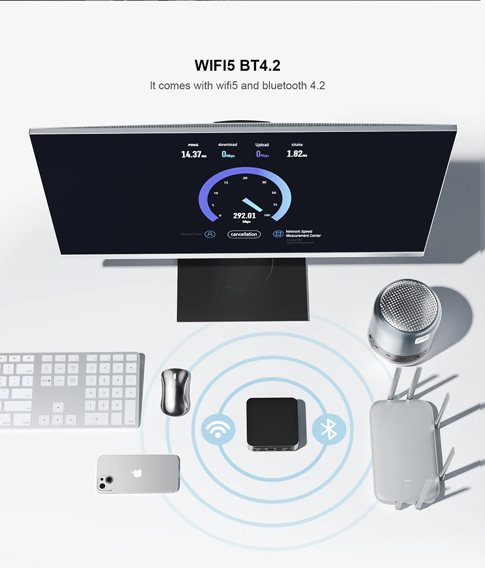 Chatreey T9 Mini PC Intel Alder Lake N100 4K 60Hz Dual SSD