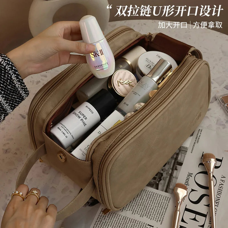 Waterproof Travel Cosmetic Bag for Men and Women Large Capacity Organizer for Makeup and Toiletries
