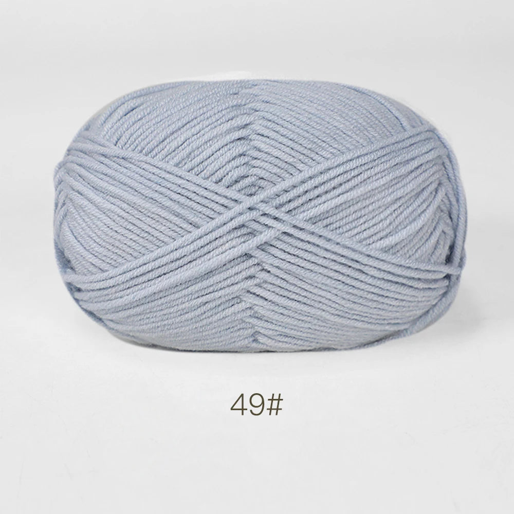 A1-1 50g Set Soft Milk Cotton Yarn for Knitting and Crochet