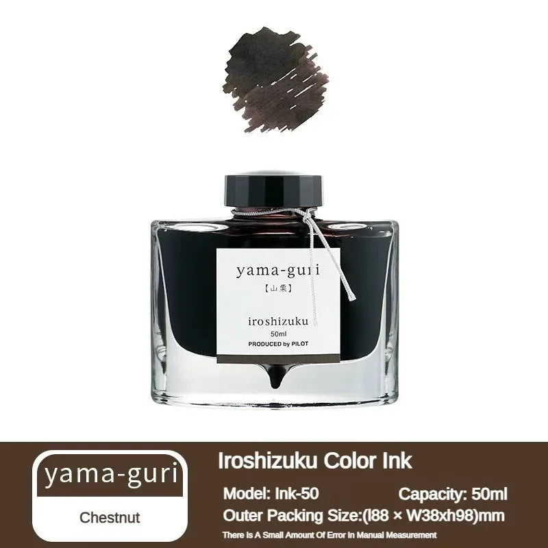 Pilot 25 Color 50ml Fountain Pen Ink Set with Glass Bottles for School and Office Use