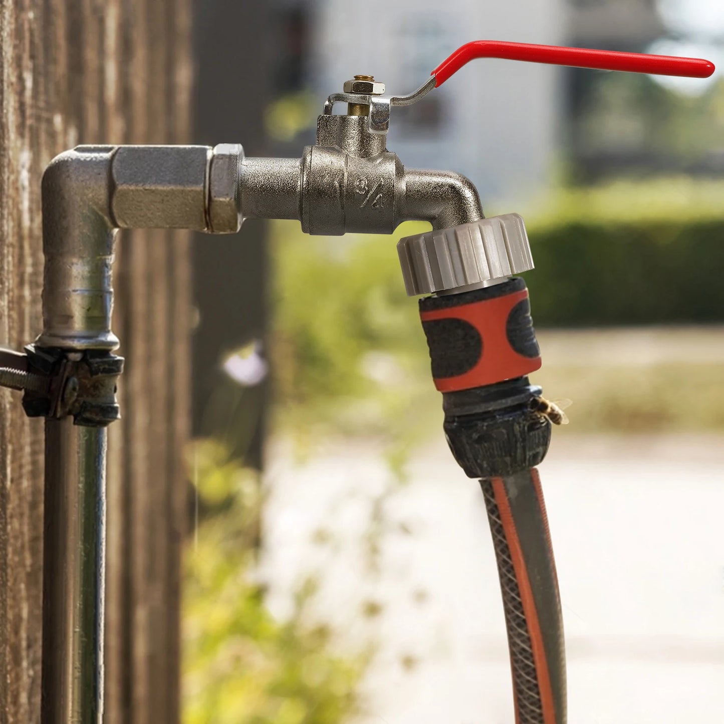 Adaptador de grifo de tanque IBC duradero de 1 pieza, rosca gruesa S60*6 a conector de 1/2'' 3/4'', válvula de repuesto para grifo de jardín y hogar