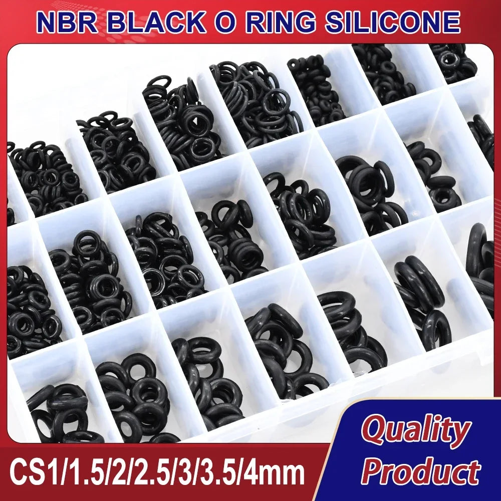 CS1-4 NBR Black O Ring Silicone Rubber Gaskets High Temperature Corrosion Resistant Oil Seal O-Rings for Plumbing and Automotive Applications
