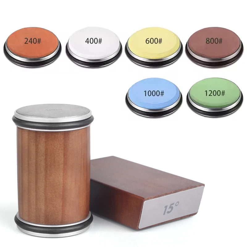 Rolling Knife Sharpener Kit with Magnetic Holder and Diamond Stones