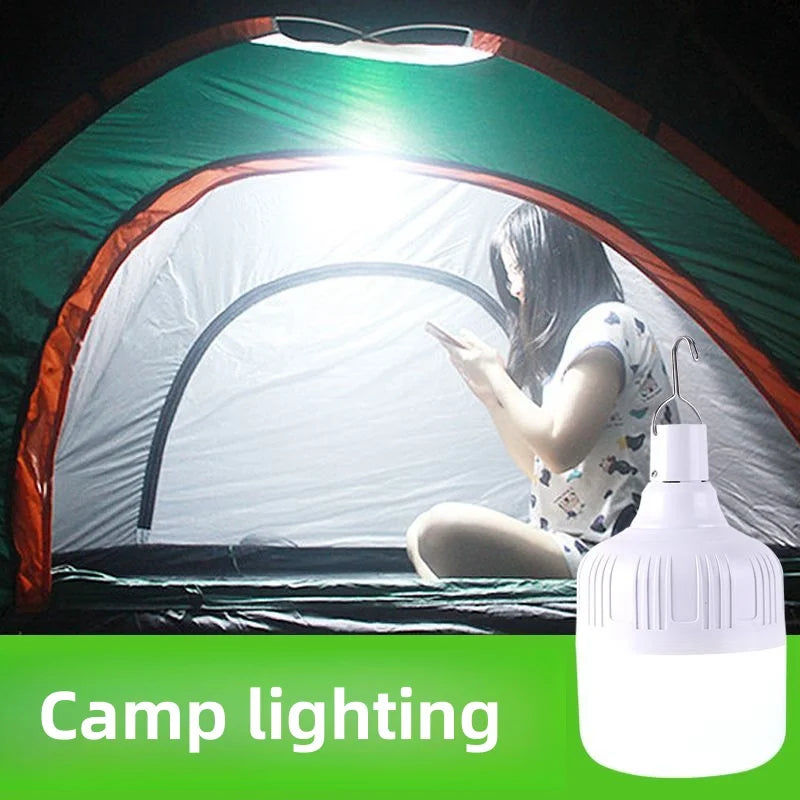 2pcs Rechargeable LED Emergency Portable Lights for Camping