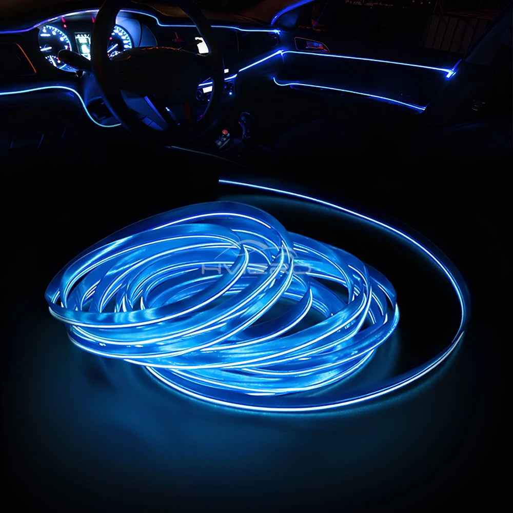 1M/2M/3M/5M Car Interior LED Strip Flexible Neon Lights USB