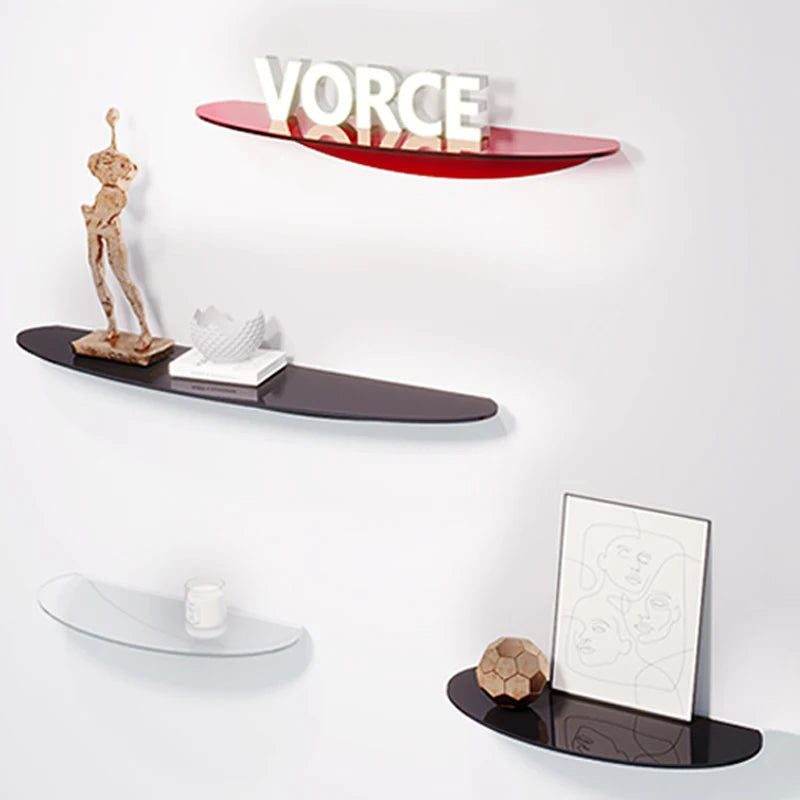 Colorful Acrylic Floating Shelf Invisible Storage Rack for Bathroom Kitchen Living Room