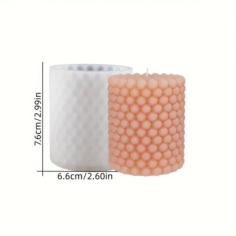 3D Spiral Striped Silicone Mold for DIY Scented Candles and Crafts