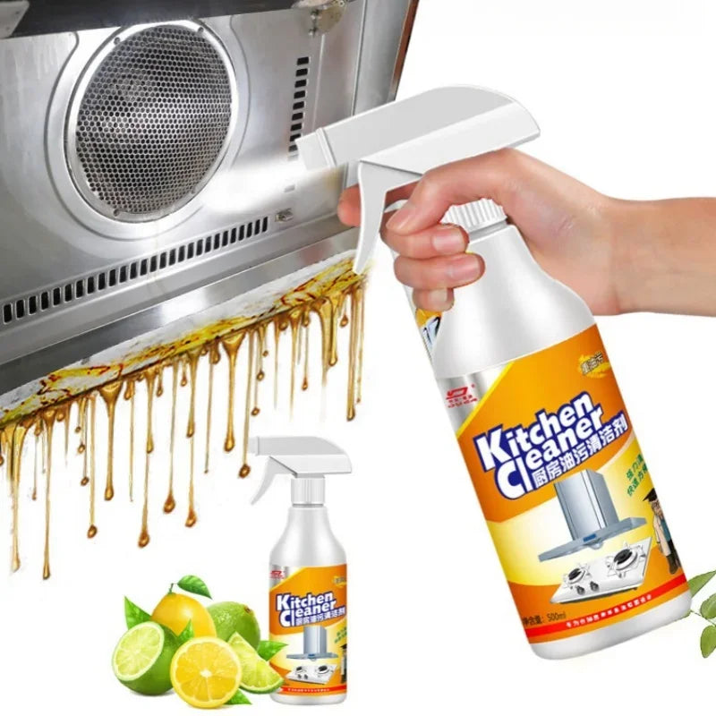 Heavy Oil Cleaner Kitchen Degreaser Powerful Stain Remover for Grills Ovens and Cooktops