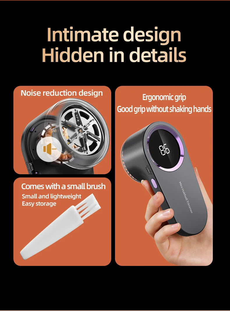 Portable Hair Ball Trimmer USB Rechargeable Lint Remover