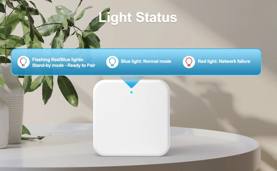 TTLOCK G2 WiFi Gateway Hub for Smart Door Lock Control with Remote Access and Voice Command Compatibility for Alexa and Google Home