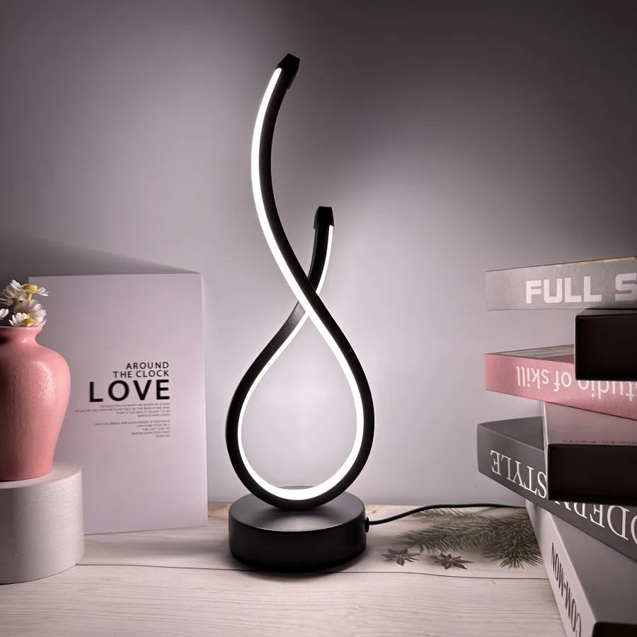 LED Table Lamp for Bedroom and Restaurant Stylish Luminescent Nightlight with Soft Soothing Light