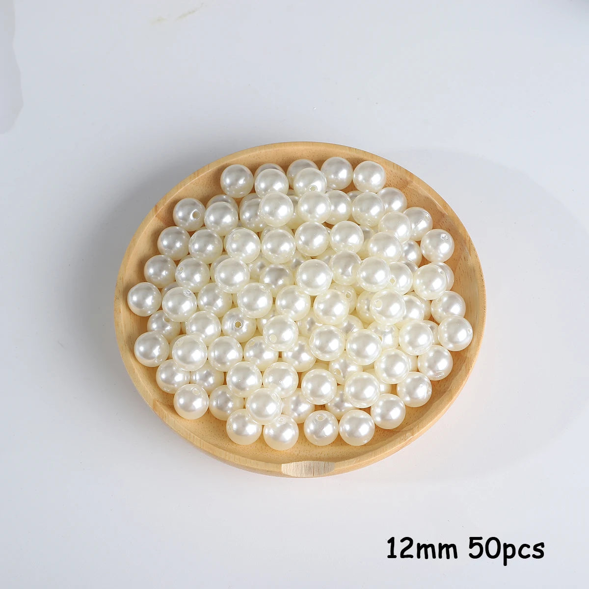 3-20mm 10-1000pcs Straight Hole ABS Imitation Pearl Beige White Bracelet Beads for DIY Jewelry Making