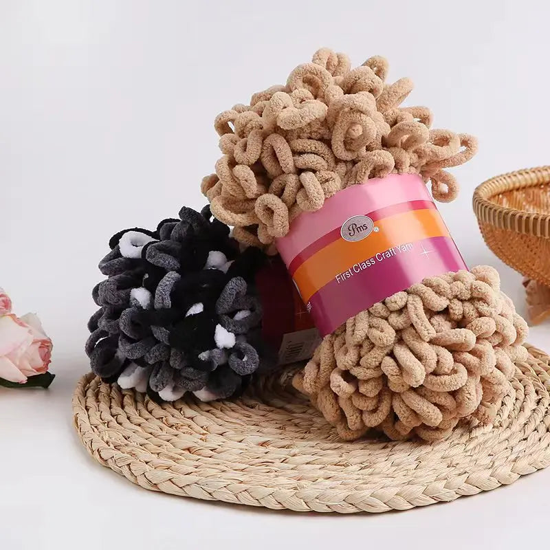 1pc 100% Polyester Finger Loops Yarn for DIY Knitting Crafts